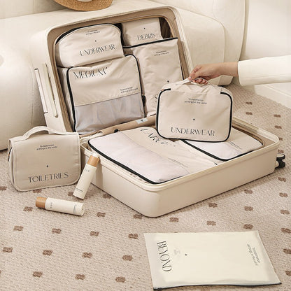 Luxury Travel Packing Organizer Set – Multi-Piece Storage Bags for Clothes, Shoes & Accessories