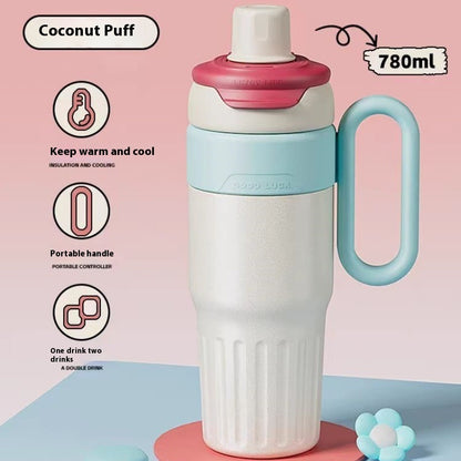 Eco-Friendly Stainless Steel Thermal Cup with Lid