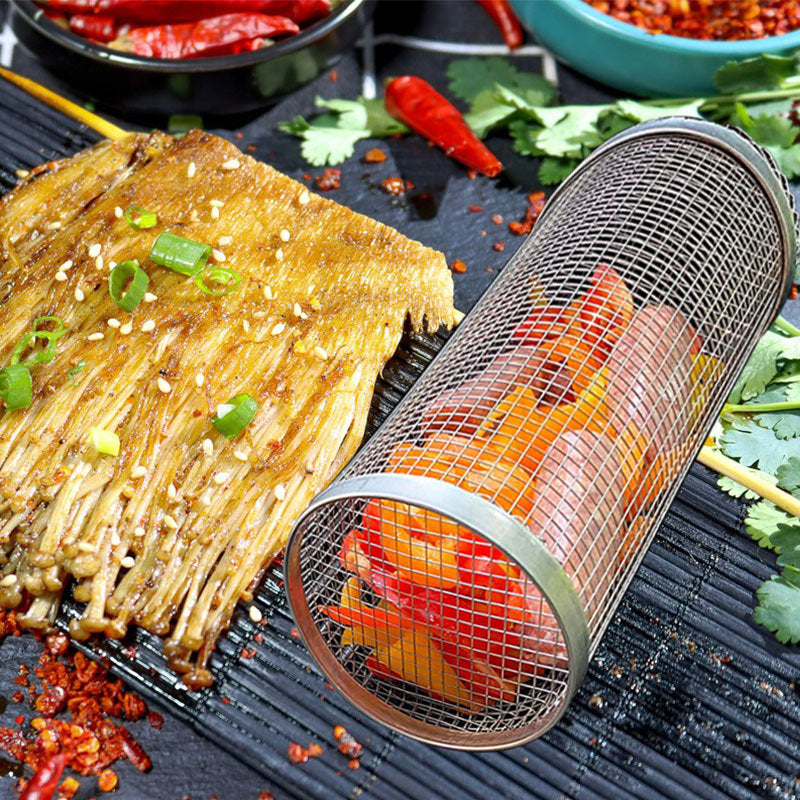 Stainless Steel Grill Basket for Even Cooking