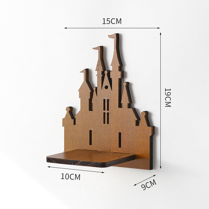 Eco-Friendly Wall-Mounted Plant Holders - Wood & Glass Decor