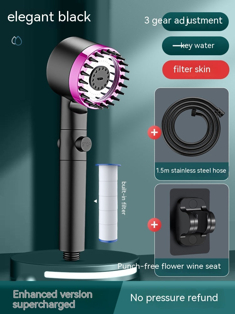 Eco-Friendly Water-Saving Handheld Showerhead with Filter