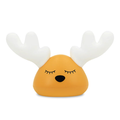 Soothing Pink Antler LED Night Light for Eco-Friendly Homes