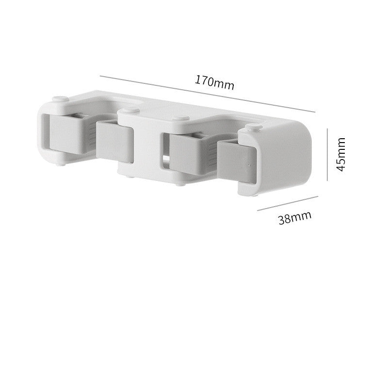 No Punching Toilet Mop Wall Mount With Fixed Buckle