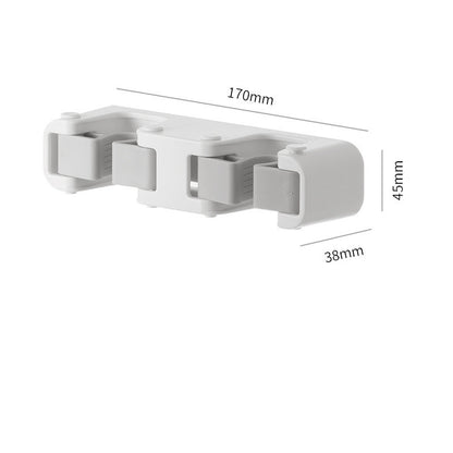 No Punching Toilet Mop Wall Mount With Fixed Buckle