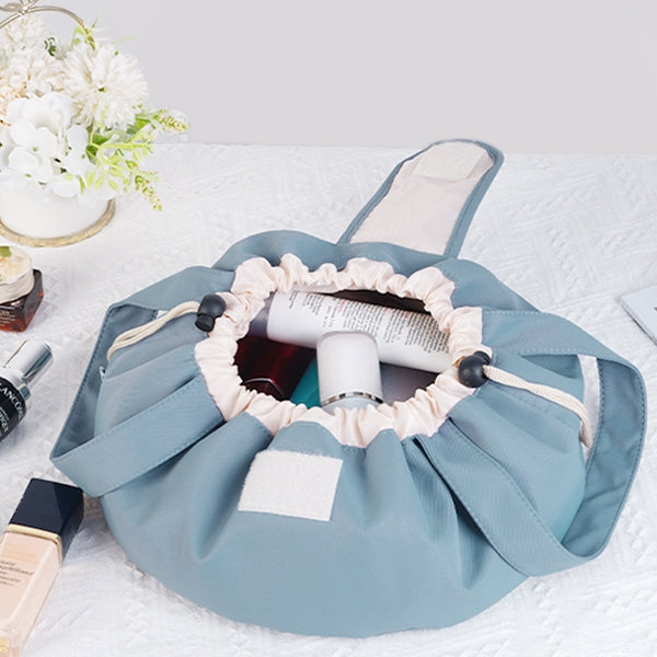 Large Drawstring Makeup Bag – Portable Cosmetic Organizer