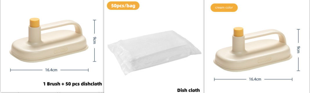 Eco-Friendly Multi-Purpose Cleaning Brush with Handle