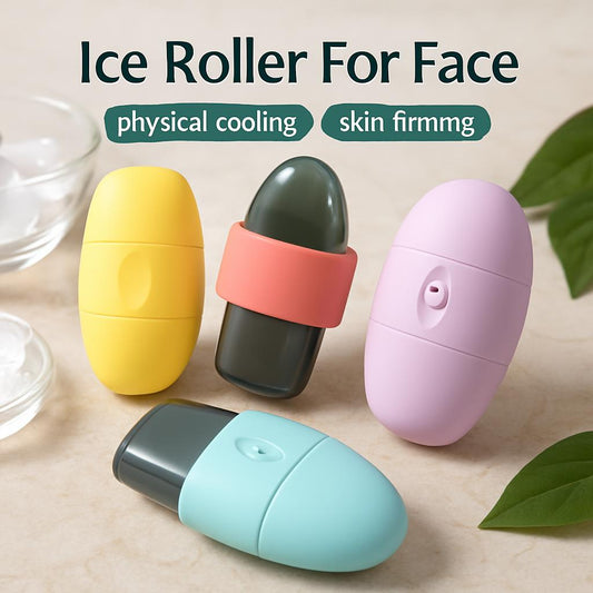 2 in 1 Ice Roller for Face And Eyes - Skin Firming & Cooling Facial Massage Tool