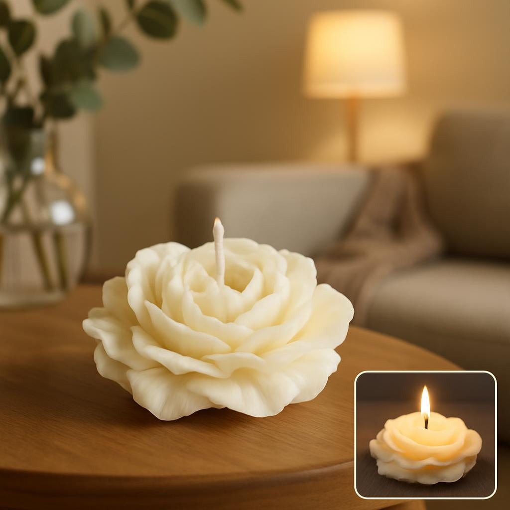 Eco-Friendly Designer Candle – Artisan Soy Wax, Unique Shapes for Home Décor & Events