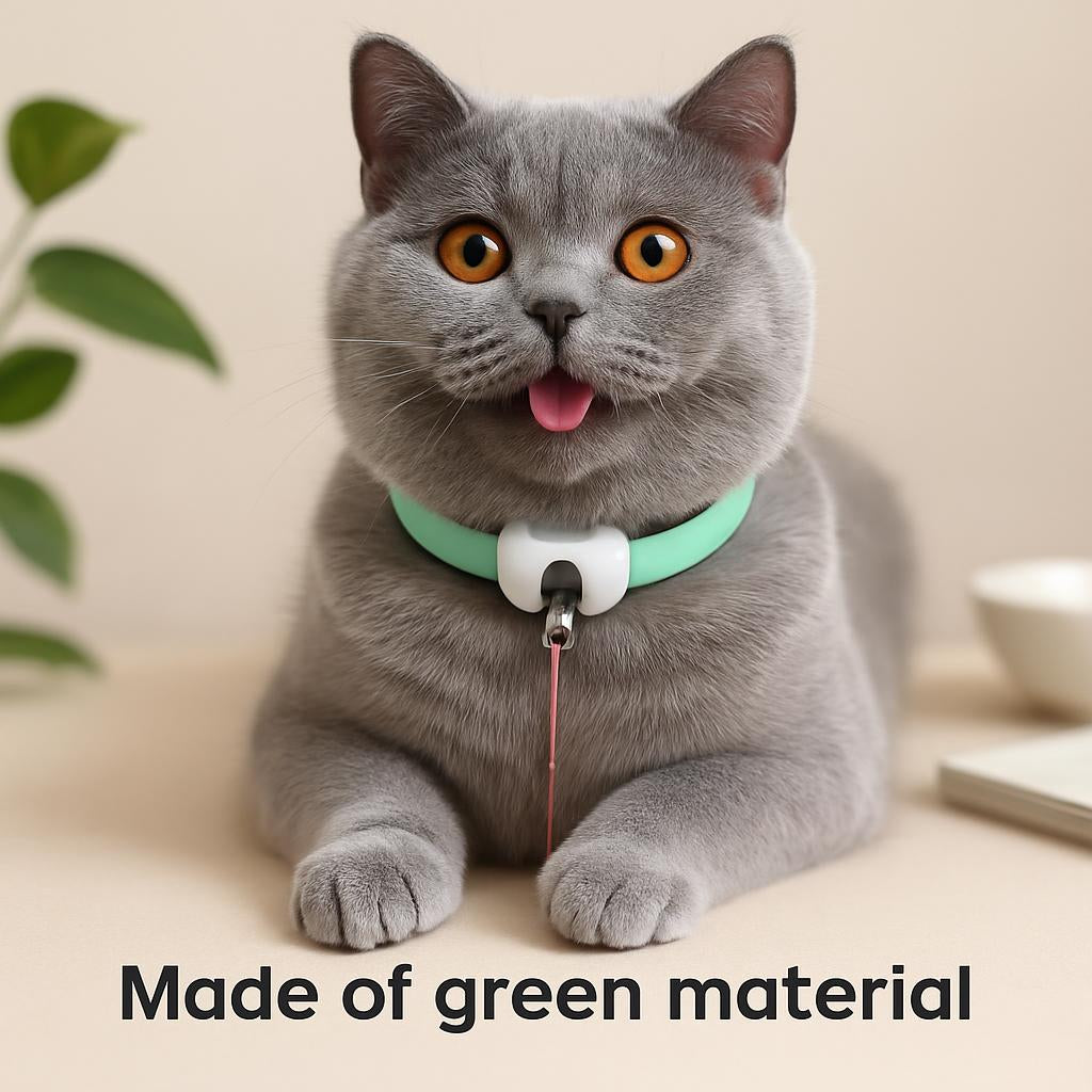 Automatic Cat Laser Collar Toy – USB Rechargeable Interactive Pet Trainer