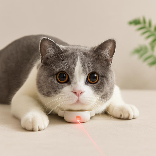 Automatic Cat Laser Collar Toy – USB Rechargeable Interactive Pet Trainer