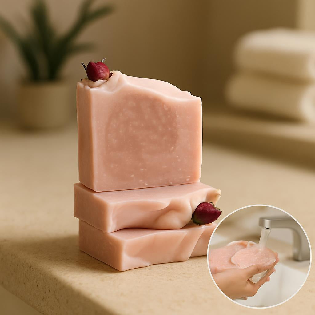 Natural Artisan Plant Herbal Oil Essential Soap – Handcut Bars