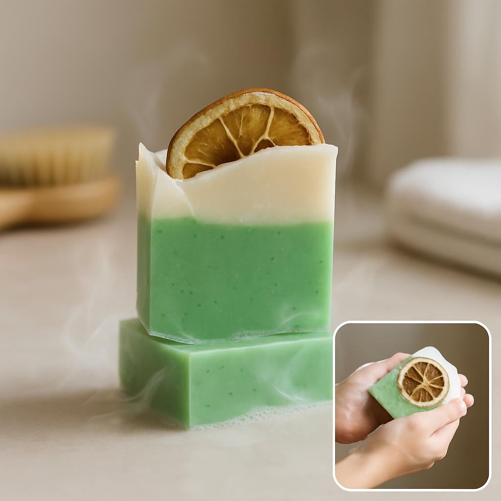 Natural Artisan Plant Herbal Oil Essential Soap – Handcut Bars