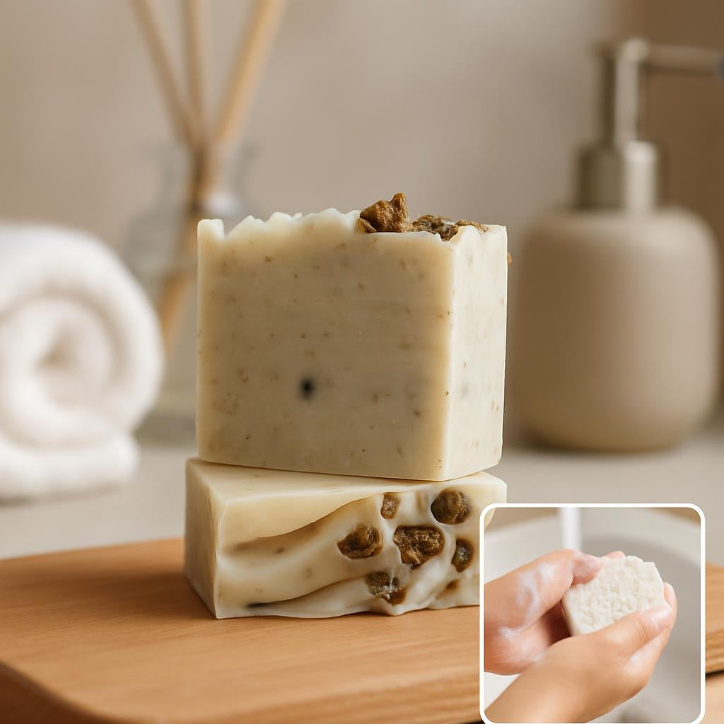 Natural Artisan Plant Herbal Oil Essential Soap – Handcut Bars