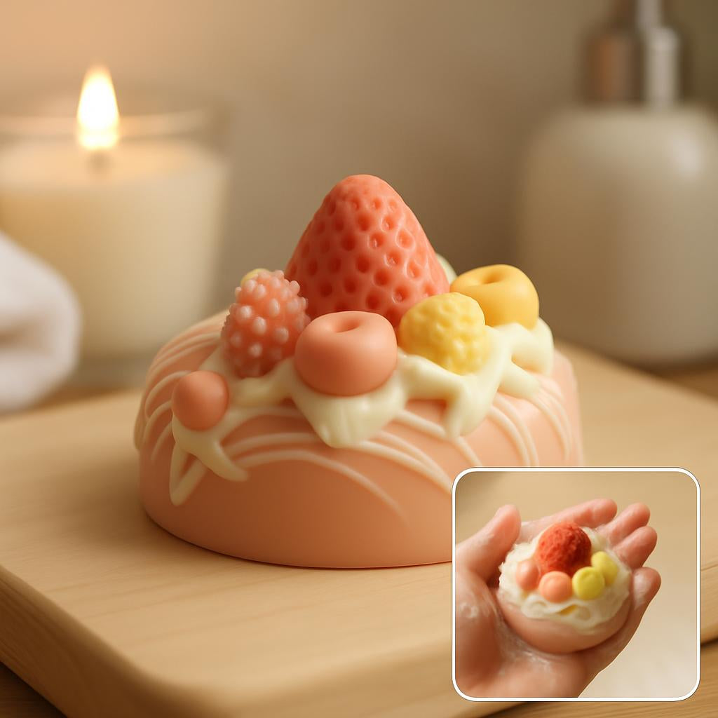 Doughnut and Strawberry Cake - Artisan Soap