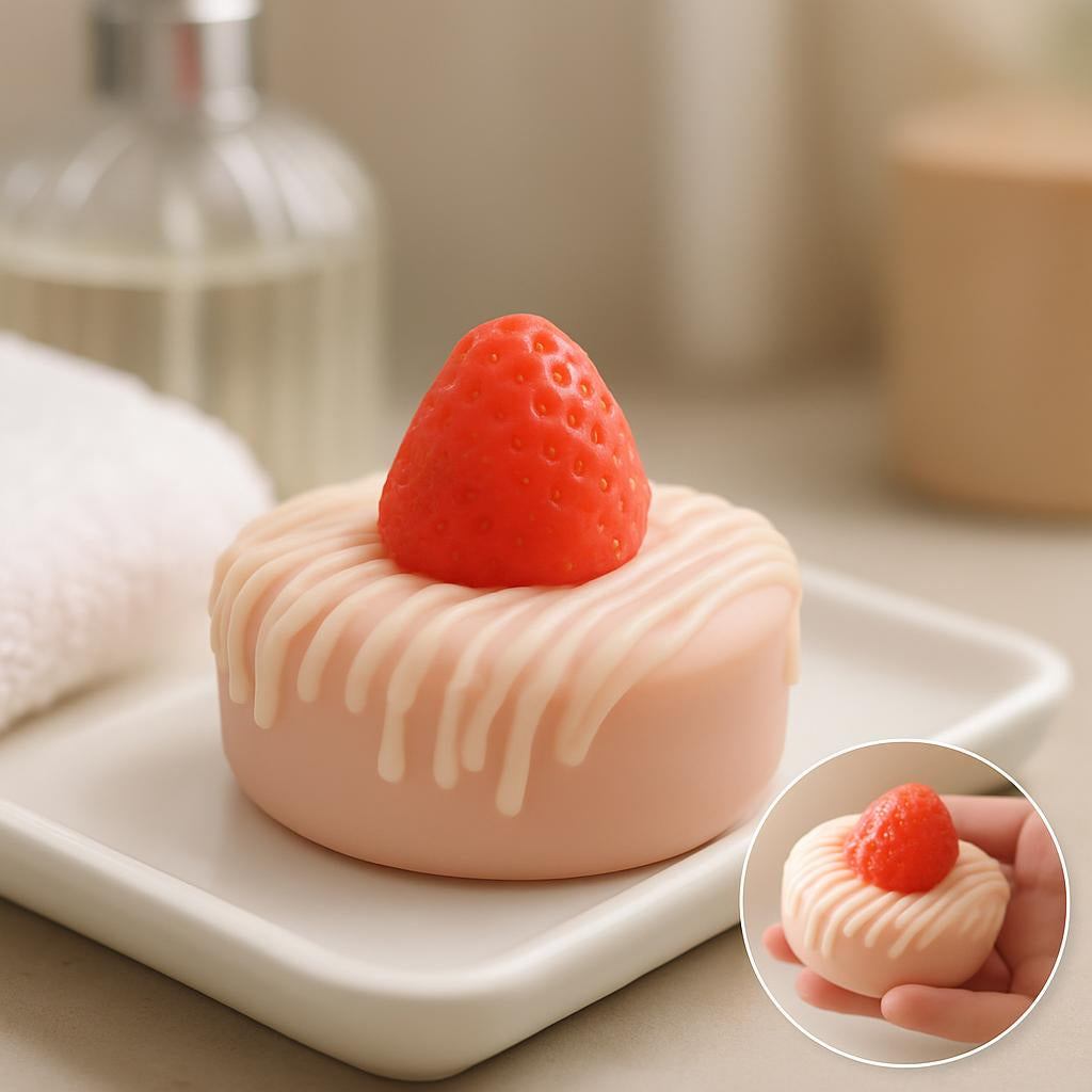 Doughnut and Strawberry Cake - Artisan Soap