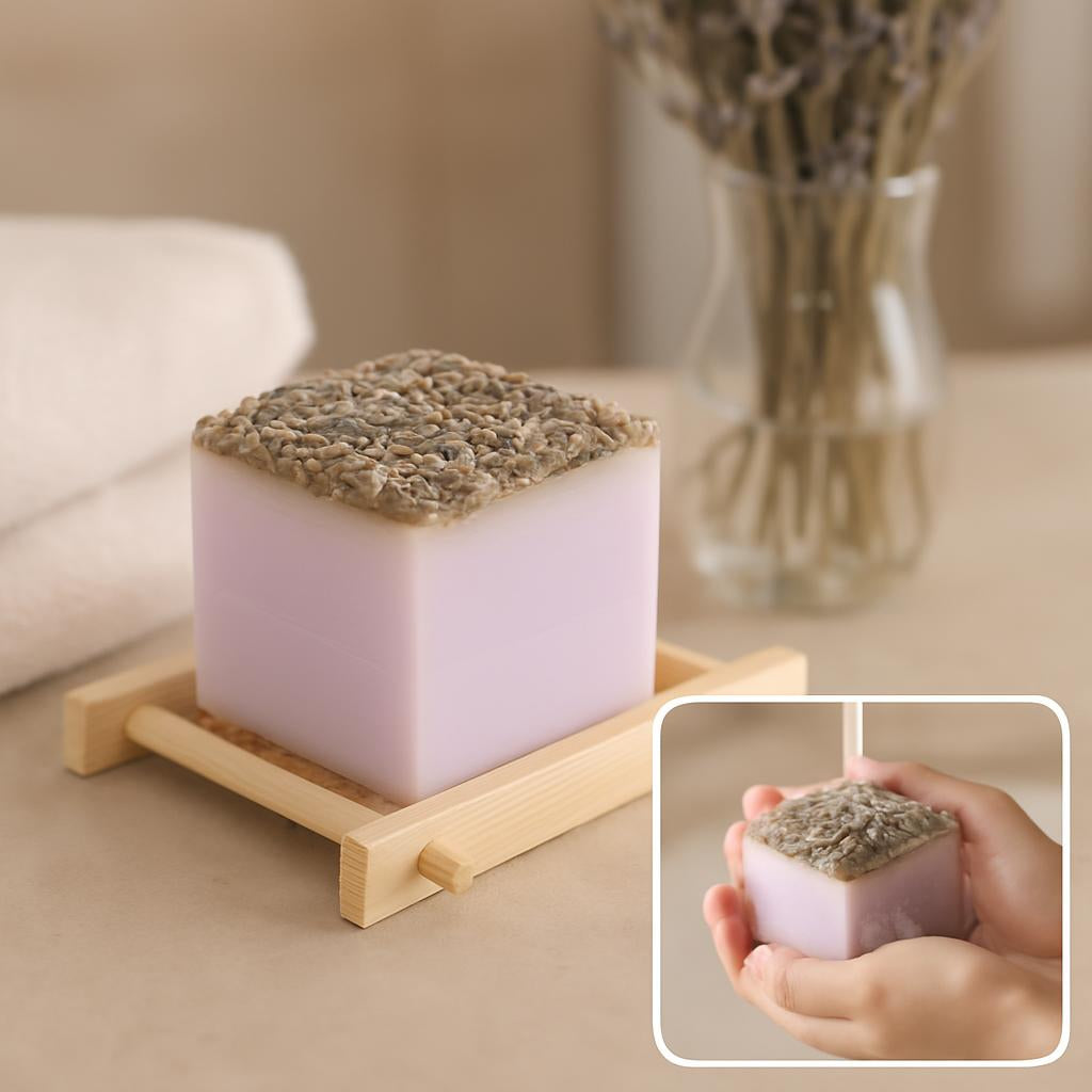 Handcut Luxury Plant-Based Soap Bar – 3.88 oz / 110 g, Long-Lasting & Natural