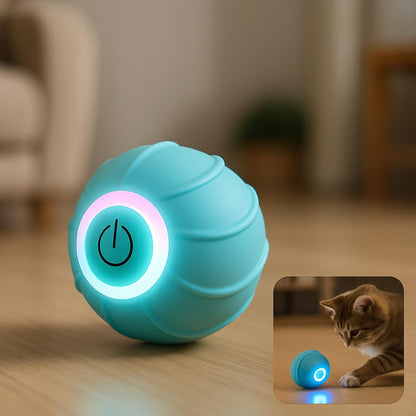 Smart Cat Rolling Ball Toy – USB Rechargeable Automatic Bouncing Pet Toy
