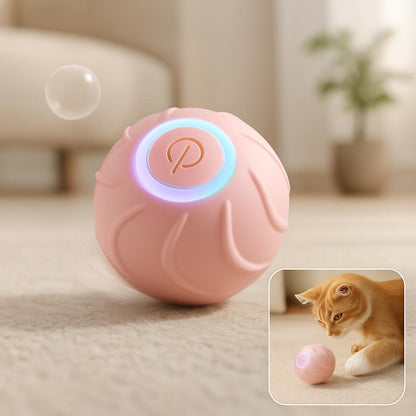 Smart Cat Rolling Ball Toy – USB Rechargeable Automatic Bouncing Pet Toy