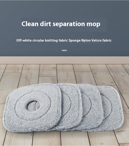 Reusable Gray Microfiber Mop Pads - Eco-Friendly Cleaning Solution