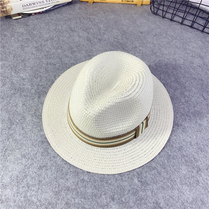 Eco-Friendly Kids Straw Fedora Hat with Black Band