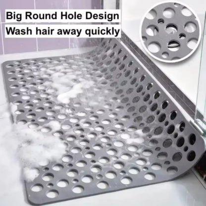 Non-Slip Bathroom Mat with Suction Cups – 90×60 cm – Anti-Fall TPE Shower Pad