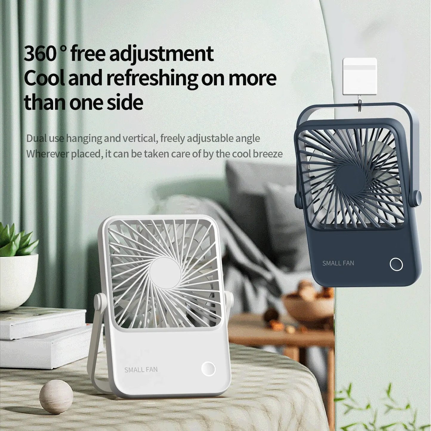 Portable Energy-Efficient Desk Fan for Personal Cooling