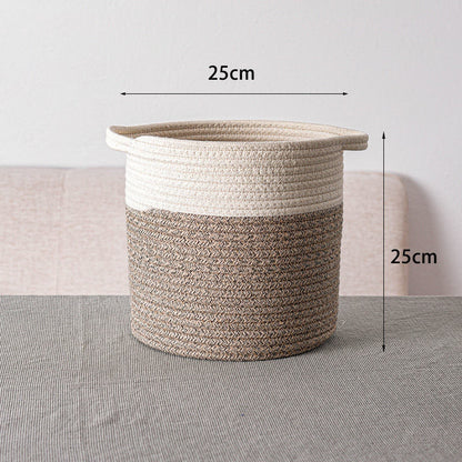 Eco-Friendly Hand Woven Storage Basket for Clothes & Toys