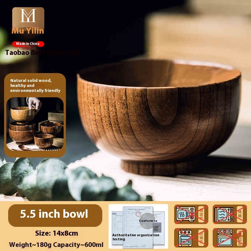 Eco-Friendly Wooden Bowls - Sustainable, Biodegradable, Durable