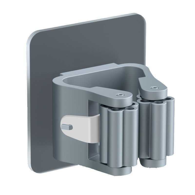 No-Drill Strong Adhesive Mop Hook – 3-Pack Wall Mount Holder