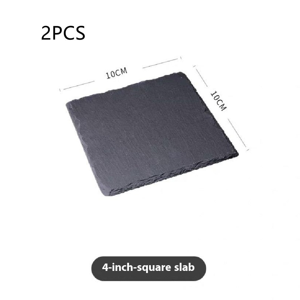 Eco-Friendly Black Natural Slate Serving Plate