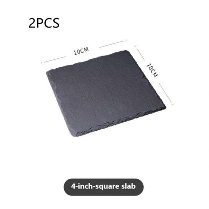 Eco-Friendly Black Natural Slate Serving Plate