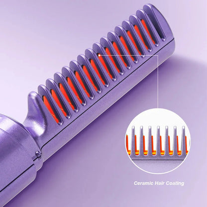Eco-Friendly Wireless Hair Hot Comb for Effortless Styling