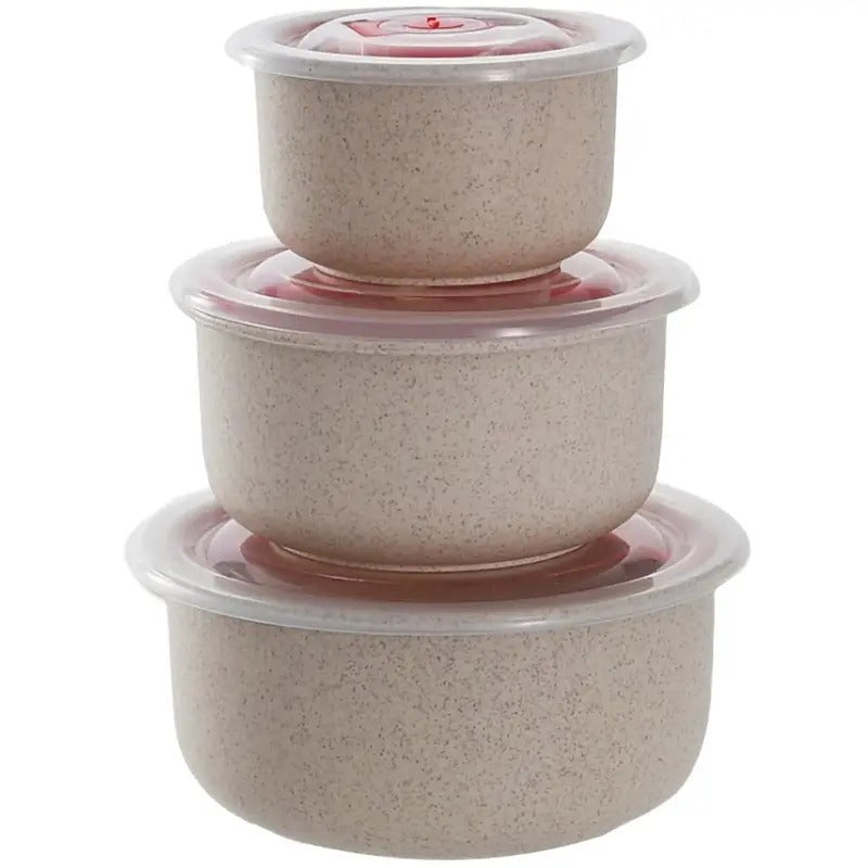 Eco-Friendly Wheat Straw Bowls for Food Storage