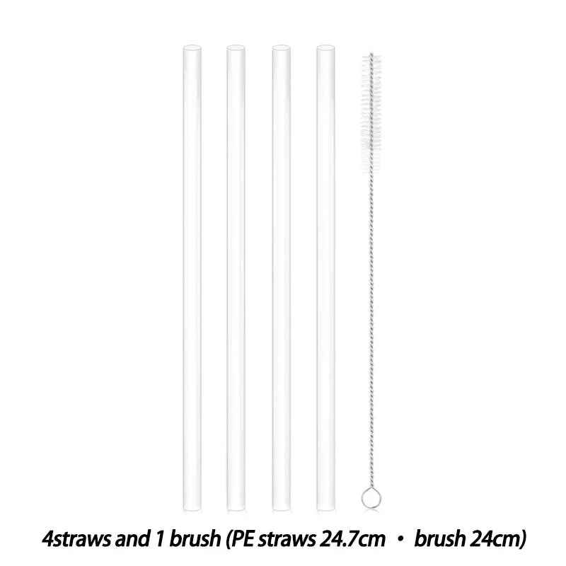 Eco-Friendly Reusable Silicone Straws for Sustainable Sipping