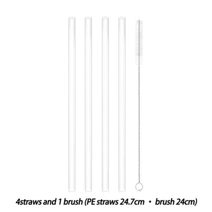 Eco-Friendly Reusable Silicone Straws for Sustainable Sipping