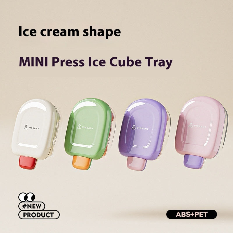 Eco-Friendly Easy-Press Ice Cube Mold with Lid