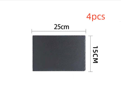 Eco-Friendly Black Natural Slate Serving Plate