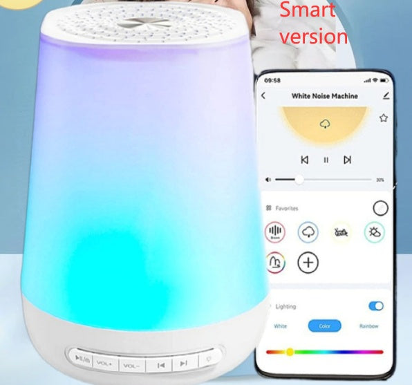 Colorful White Noise Sleep Machine with Touch Light