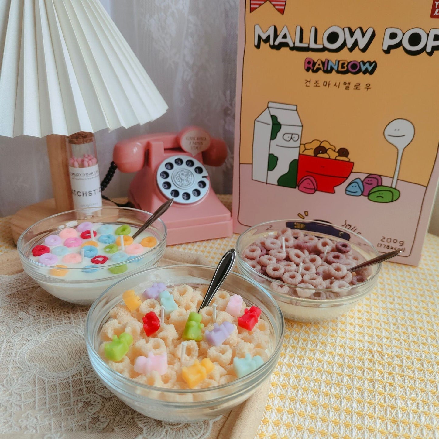 Cereal Bowl Aromatherapy Candle – Fun Food-Inspired Soy Wax Décor