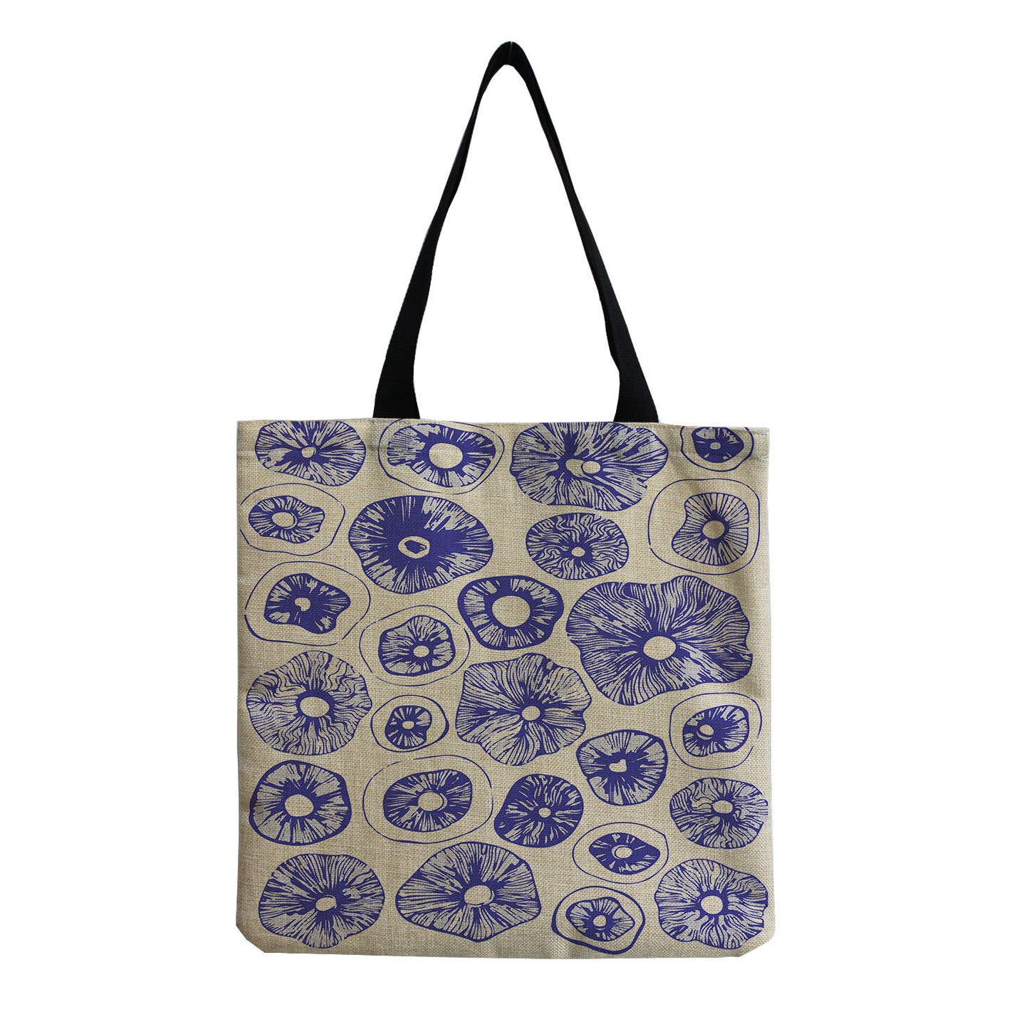 Cartoon Mushroom One Shoulder Reusable Tote Bag