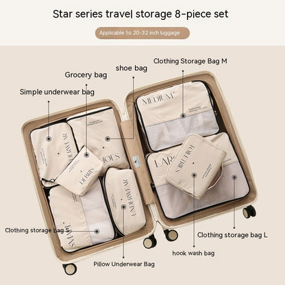 Luxury Travel Packing Organizer Set – Multi-Piece Storage Bags for Clothes, Shoes & Accessories
