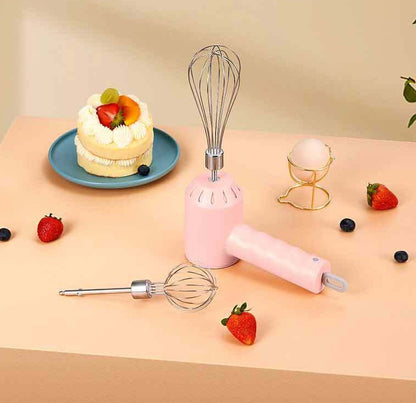 Portable Mini Wireless Electric Egg Beater & Milk Frother