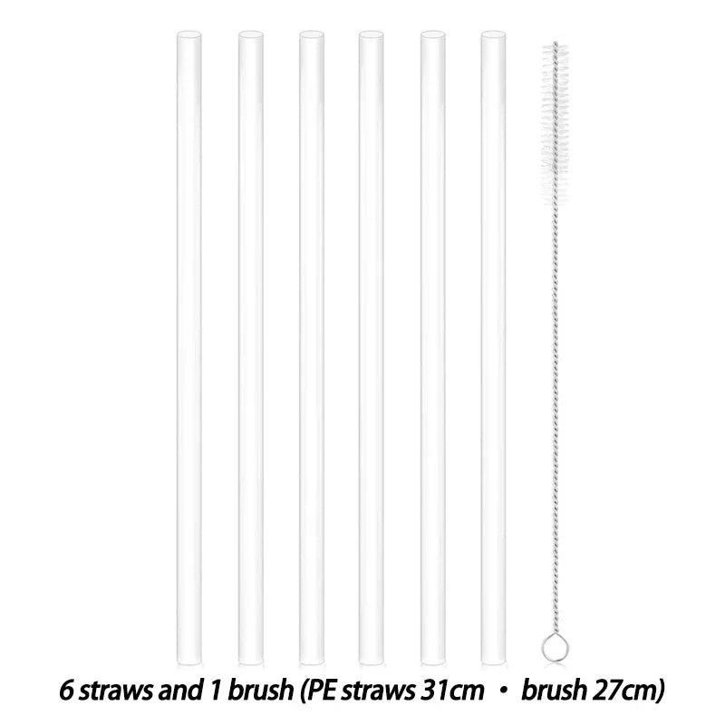 Eco-Friendly Reusable Silicone Straws for Sustainable Sipping