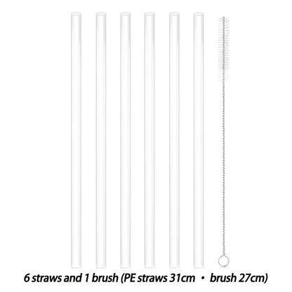 Eco-Friendly Reusable Silicone Straws for Sustainable Sipping
