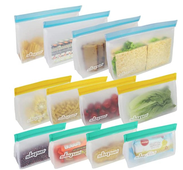 Eco-Friendly Reusable Silicone Food Storage Bags - Sustainable Kitchen Solution