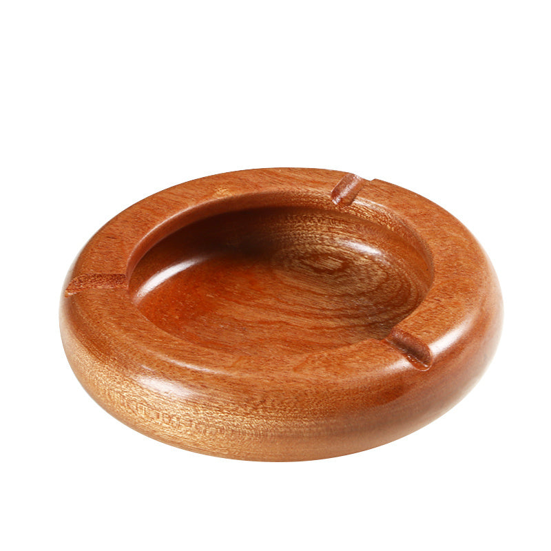 Eco-Friendly Wooden Ashtray in Natural Wood Tone