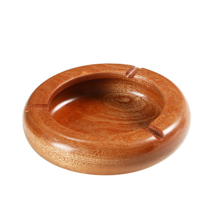 Eco-Friendly Wooden Ashtray in Natural Wood Tone