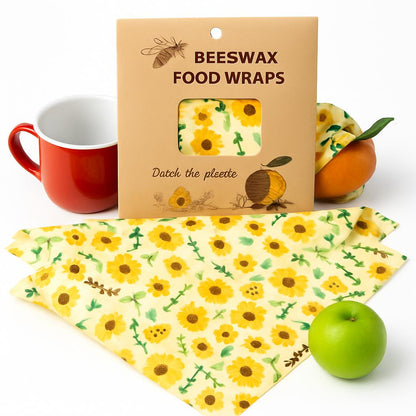Eco-Friendly Beeswax Food Wraps - Reusable & Biodegradable