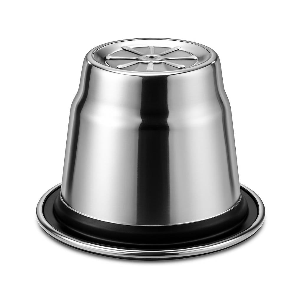 Eco-Friendly Reusable Coffee Capsule Set - Stainless Steel, Zero Waste