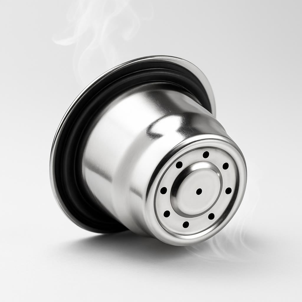 Eco-Friendly Reusable Coffee Capsule Set - Stainless Steel, Zero Waste